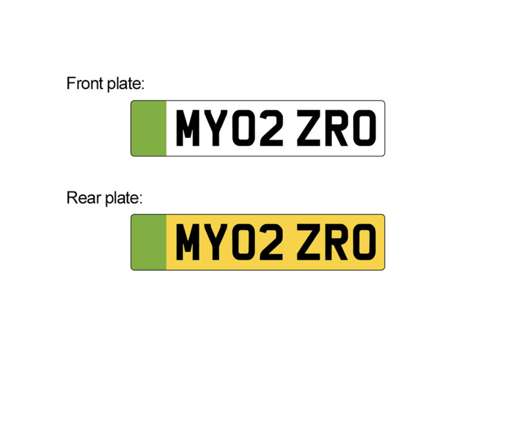 Green number plates UK